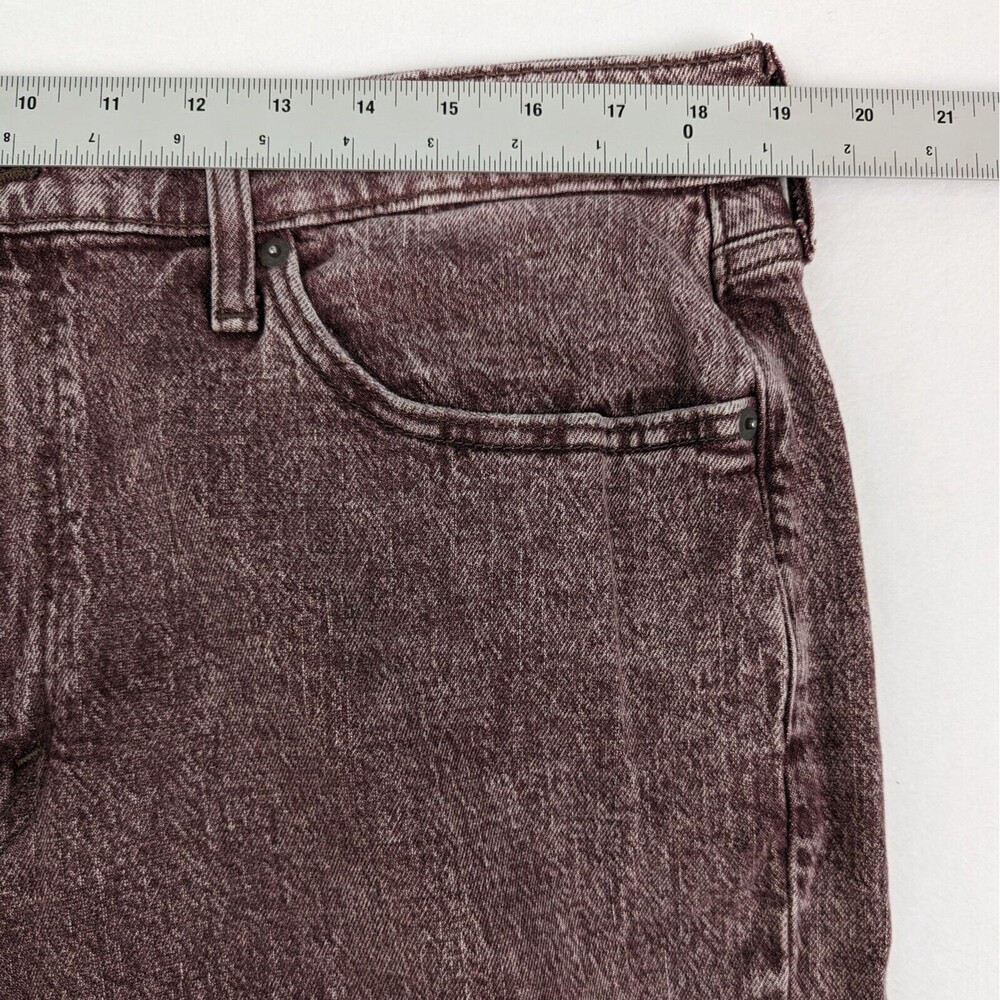Levis 541 Athletic Fit 30 Mens 36x32 (38x30) Boysenberry Crush Acid Wash Jeans - Picture 9 of 12